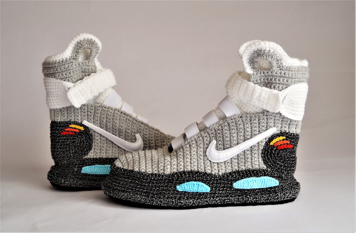 Back to the Future Nike Air Mag Knitted Slippers