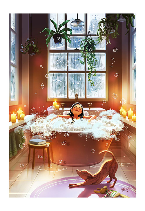 Beautiful Art Series of a Woman Living Alone