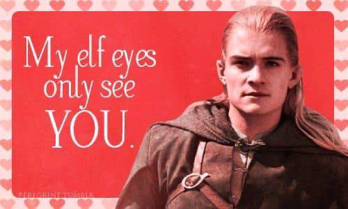 Lord of the Rings Valentines Cards