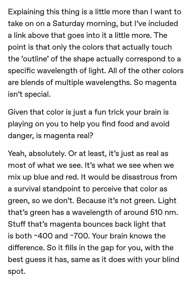 Magenta Doesnt Actually Exist