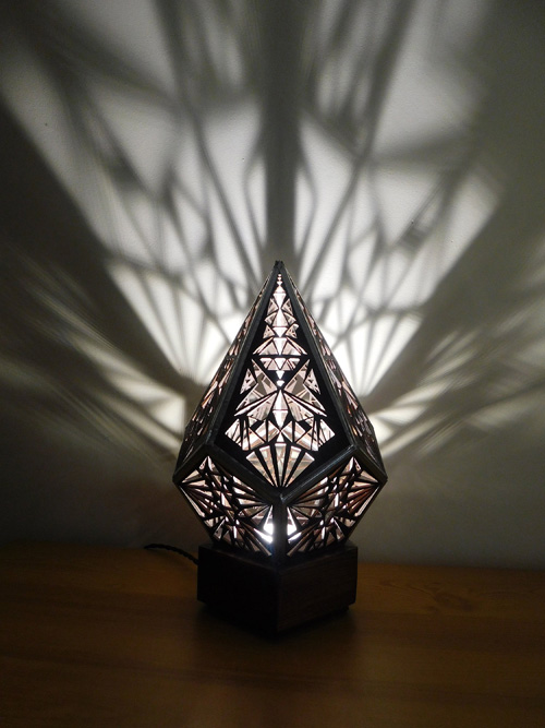 Sacred Geometry Wooden Lamps
