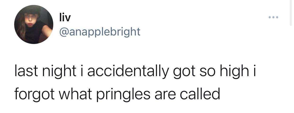 Girl Forgets the Name for Pringles and Inspires Thread About Mental Lapses