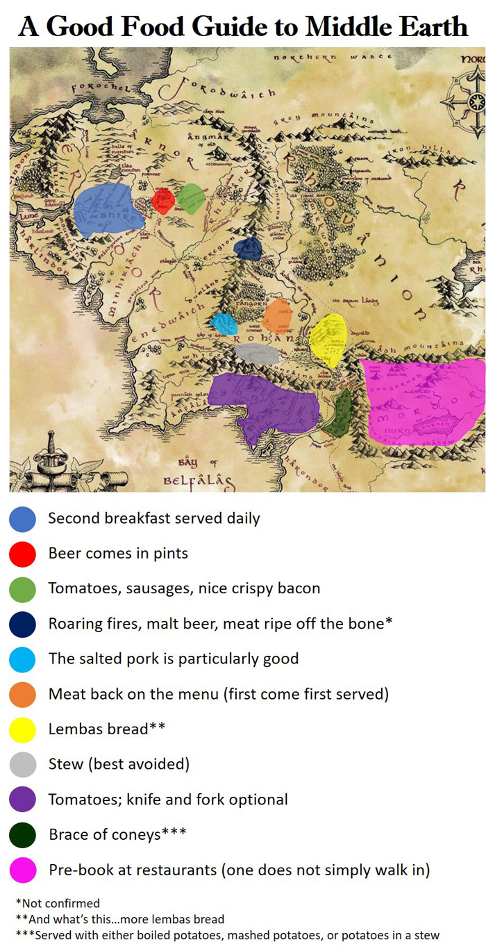A Food Guide To Middle Earth