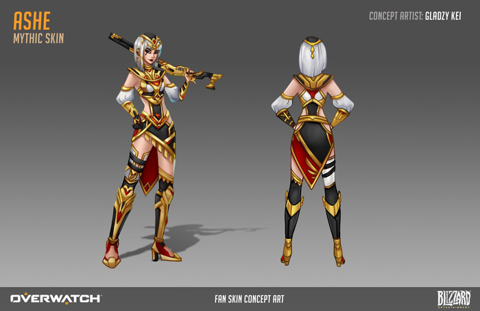 Overwatch Mythic Skins Concept Fan Art