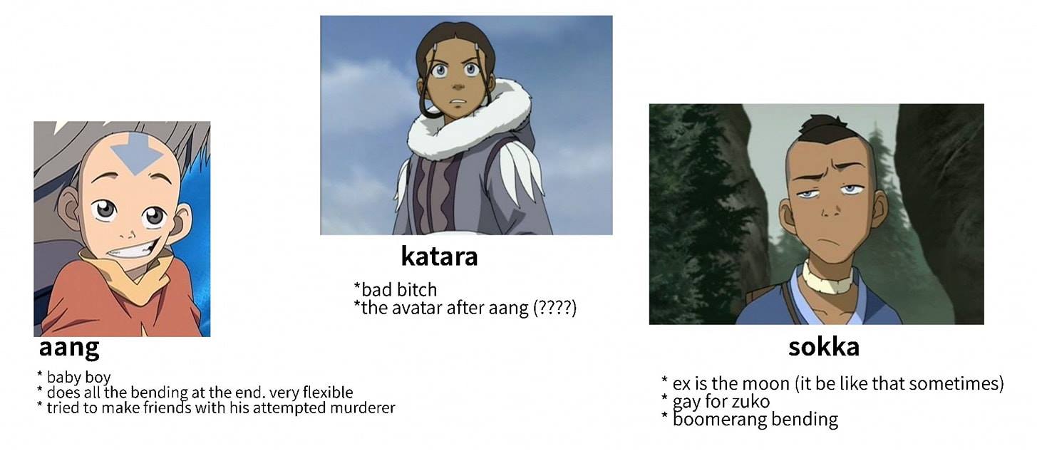 Avatar: The Last Airbender According to a Girl Whos Never Seen It