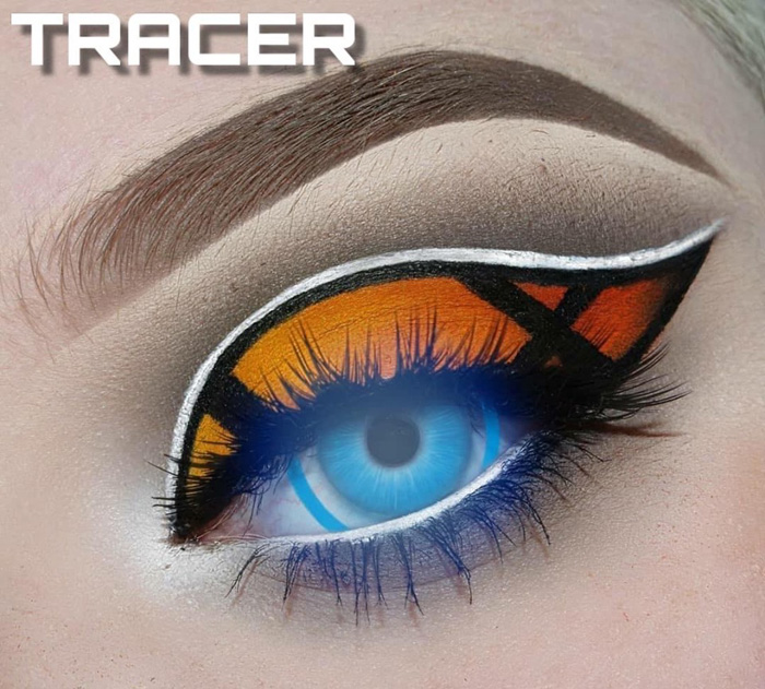 Overwatch Inspired Eye Makeup