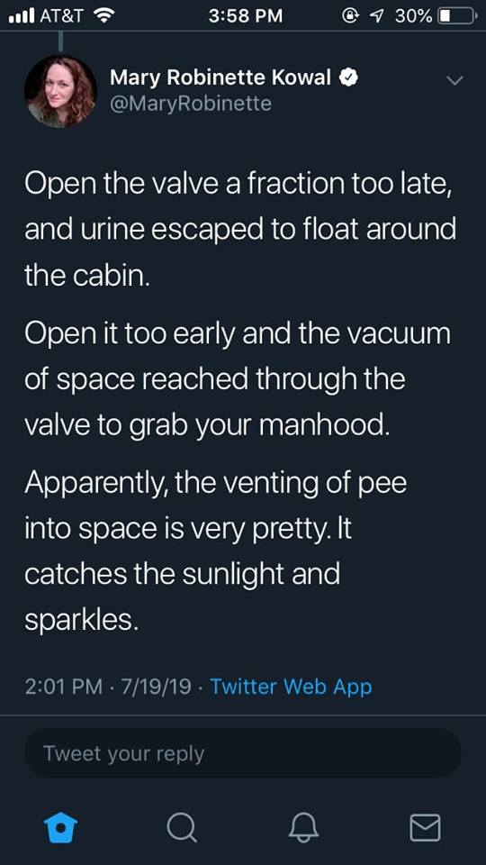 Peeing in Space