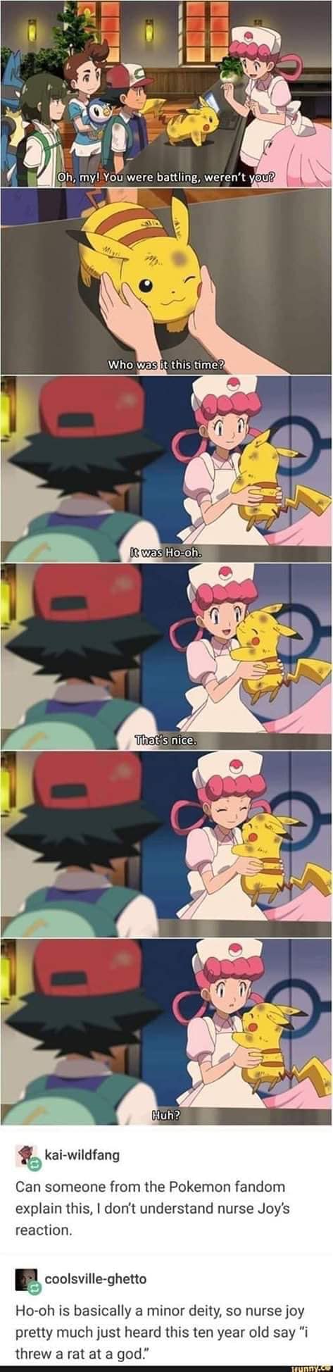 Nurse Joy Heals Pikachu