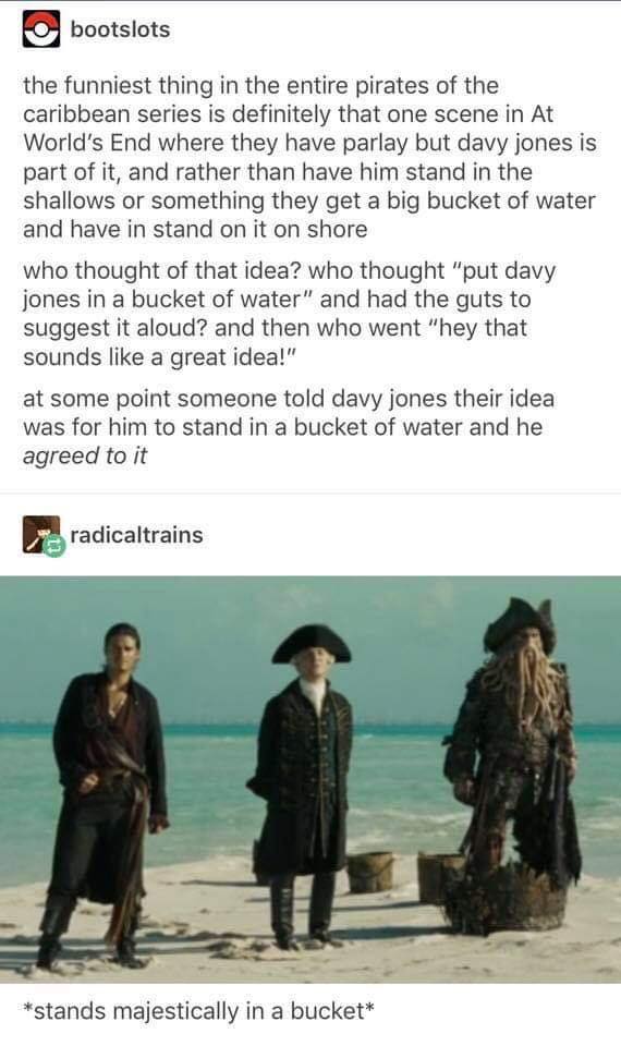 Davy Jones Bucket Loophole in Pirates of the Caribbean