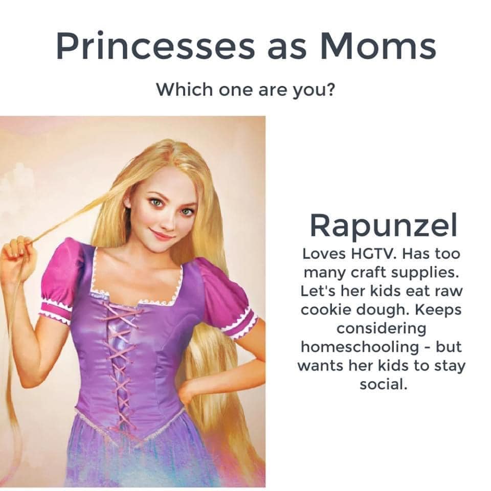 Disney Princesses as Moms