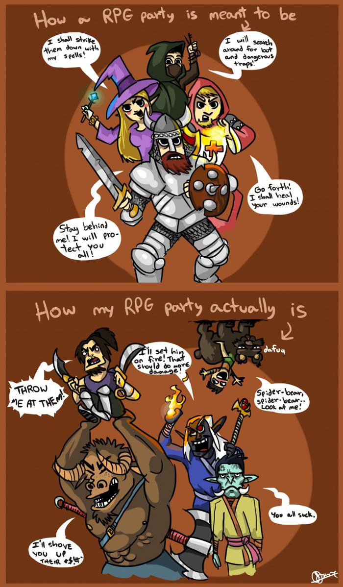 RPG Party Expectation vs Reality