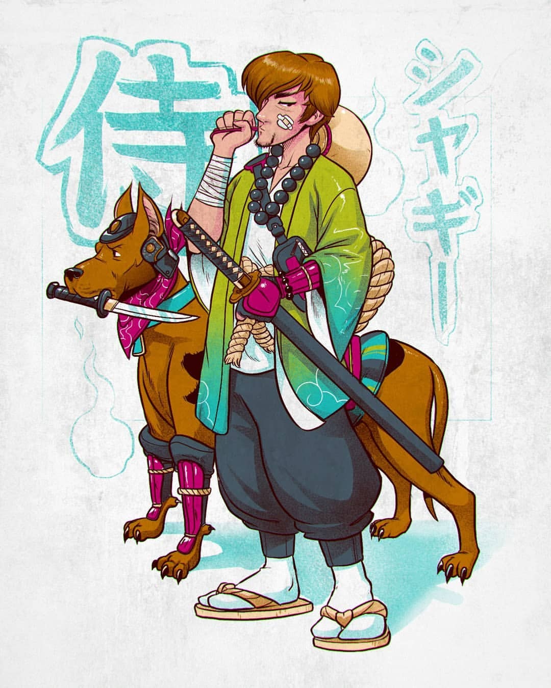 Samurai Scooby-Doo Fan Art