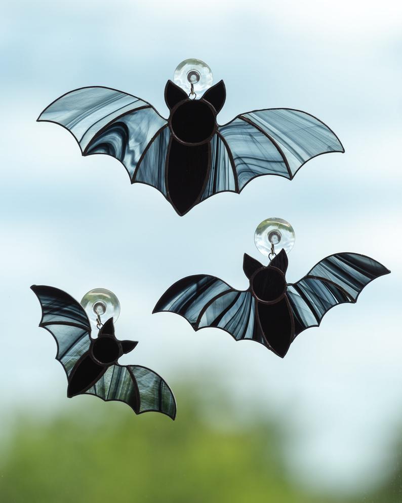 Stained Glass Window Bats