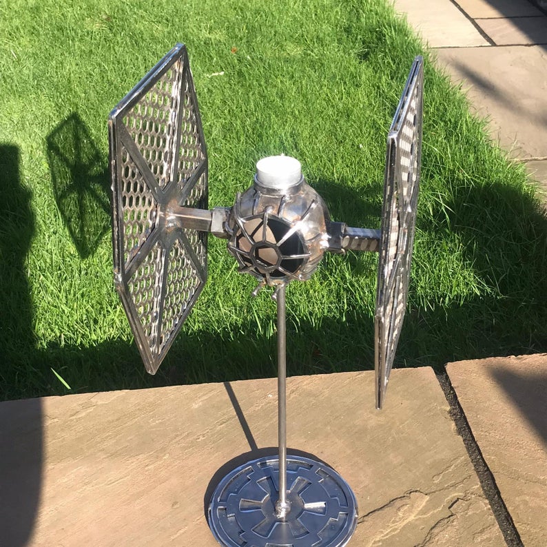 TIE Fighter and X-Wing Star Wars Candlesticks