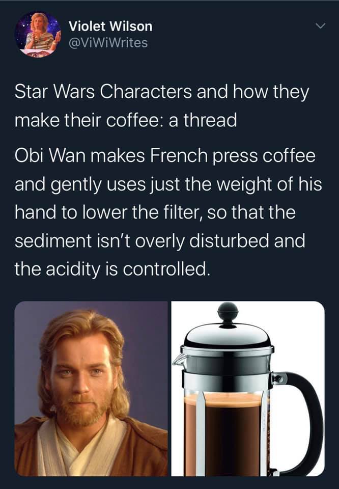 How Star Wars Characters Make Their Coffee