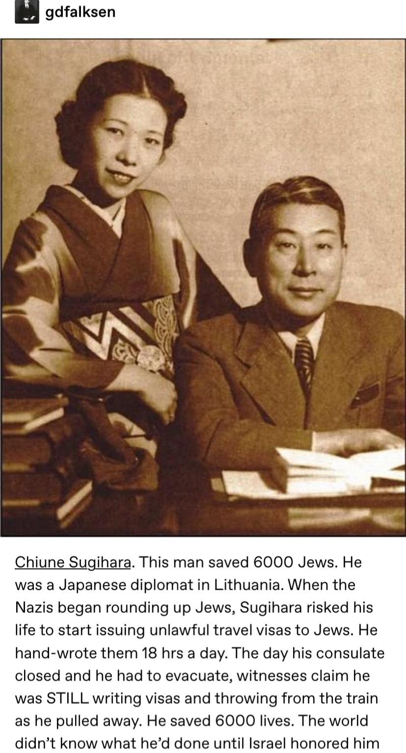 Chiune Sugihara Saved 6000 Jews