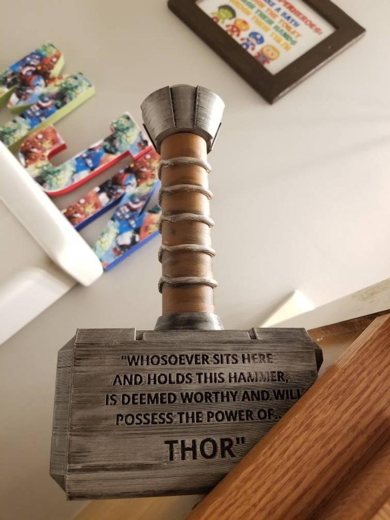 Thors Hammer Mjolnir Toilet Paper Holder