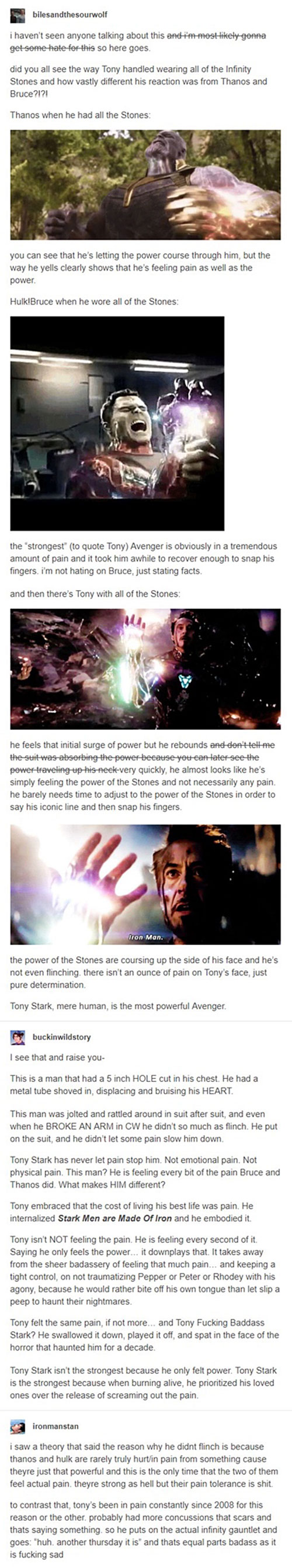 Tony Stark is the Strongest Avenger