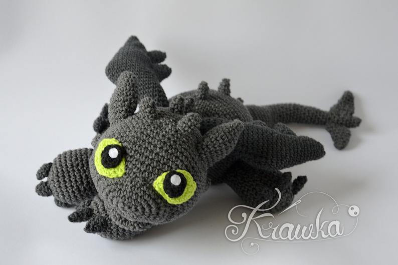 Crochet Toothless Dragon Pattern