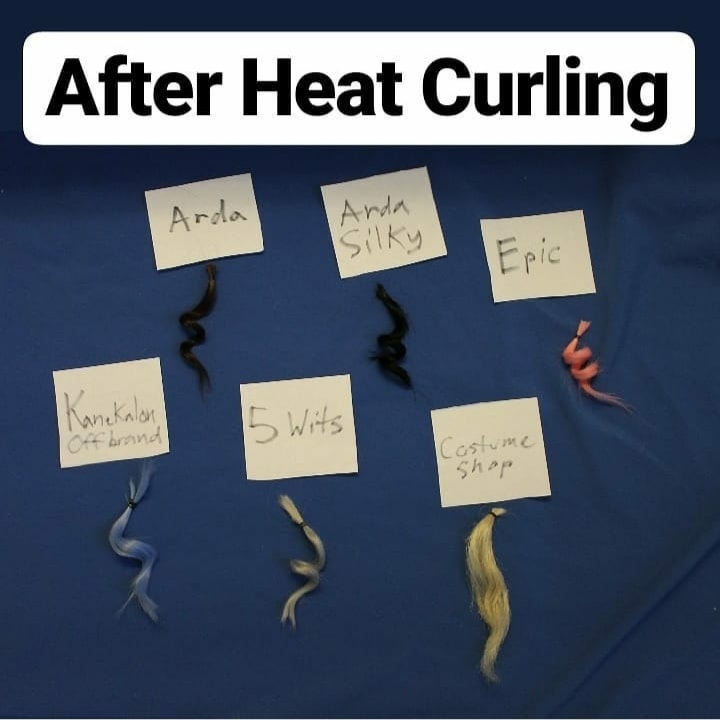 Wig Science - Heat Curling and Comparing 6 Different Fibers