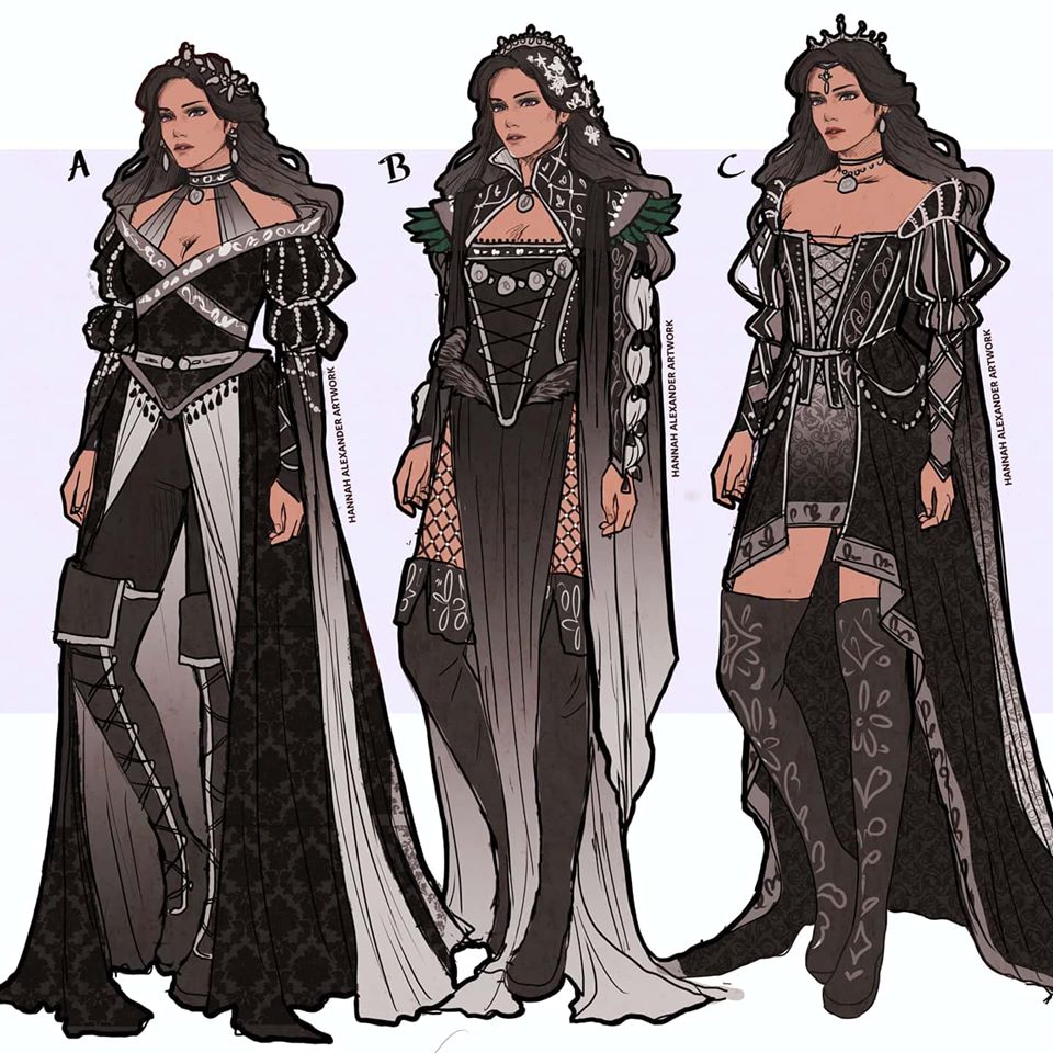 The Witcher Ladies Fan Art Designs