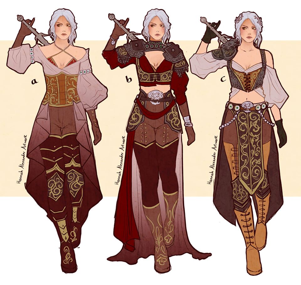 The Witcher Ladies Fan Art Designs