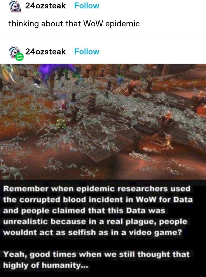 World of Warcraft Corrupted Blood Epidemic