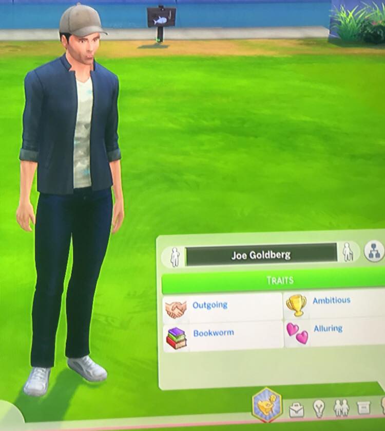 Joe Goldberg from You in The Sims