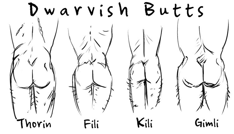 A Guide to the Butts of Middle Earth