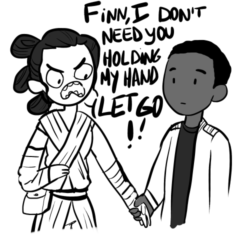 Finn & Rey Star Wars: The force Awakens Comic