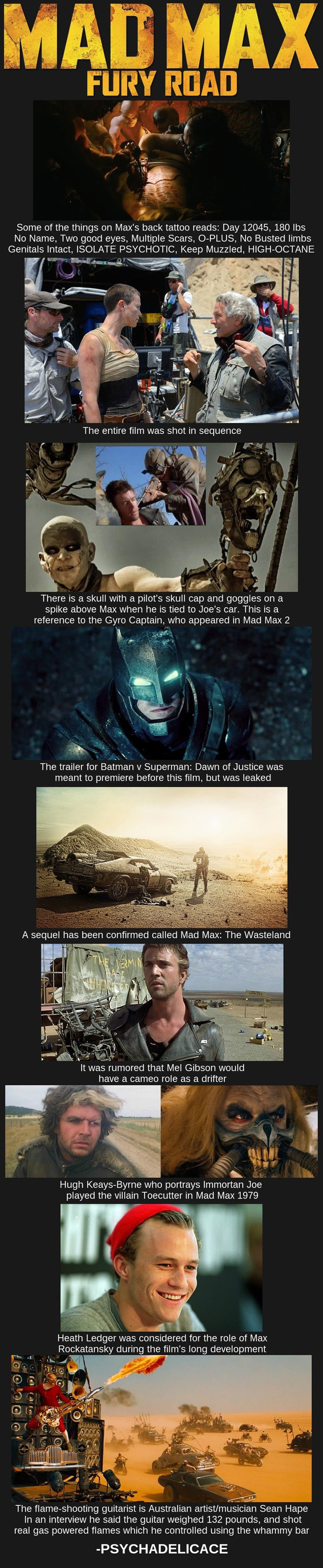 Mad Max: Fury Road Facts