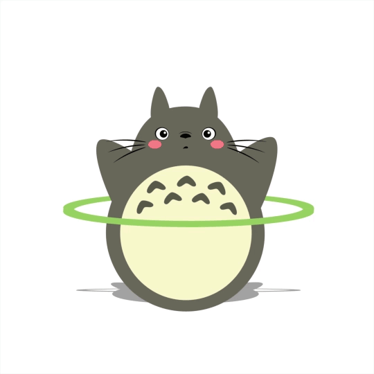 Cute Animated Totoro GIFs