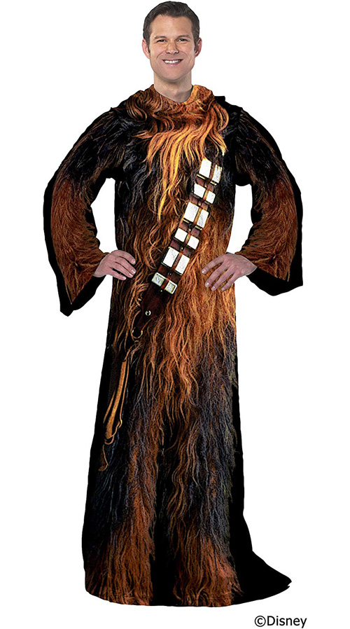 Star Wars Chewbacca Soft Throw Blanket with Sleeves