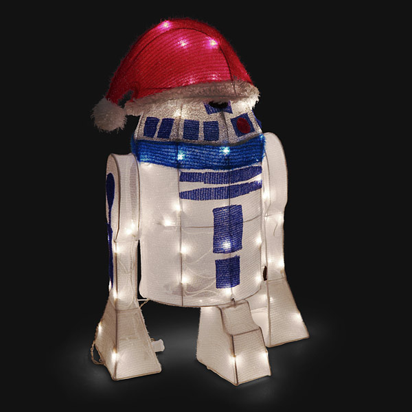 TARDIS & R2-D2 Lighted Lawn Ornament