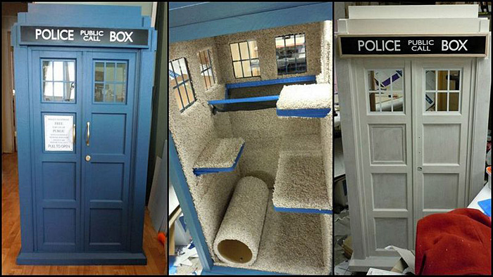 Doctor Who TARDIS Cat Fort