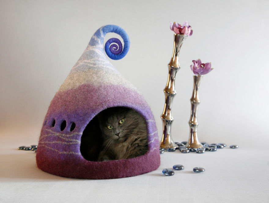 Felt Fairytale Cat Houses