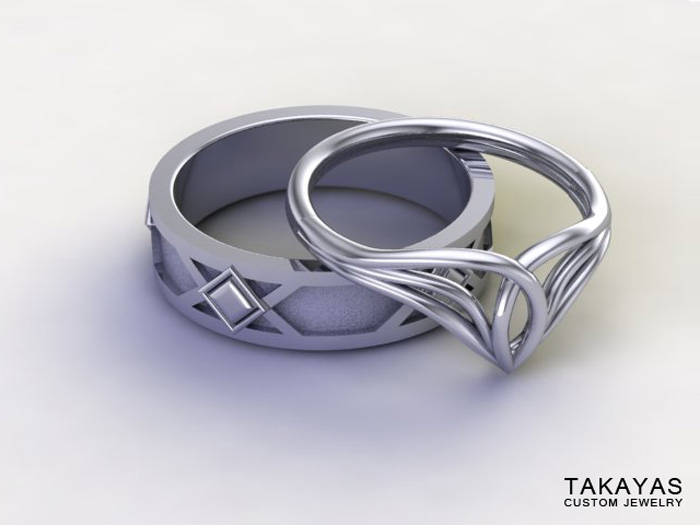 Lord of the Rings Elven Wedding Rings