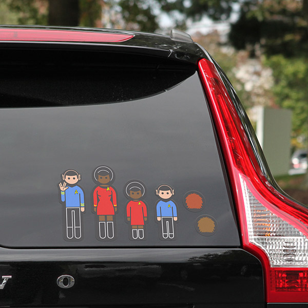 Star Trek: TOS Family Car Decals
