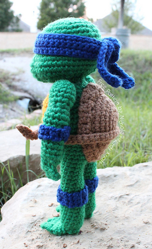 Crocheted Teenage Mutant Ninja Turtles