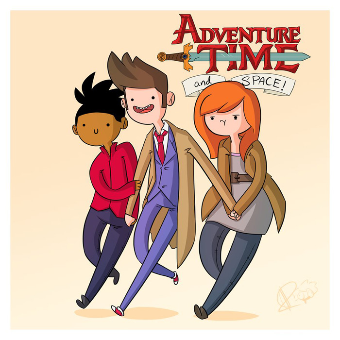 Doctor Who Adventure Time Fan Art