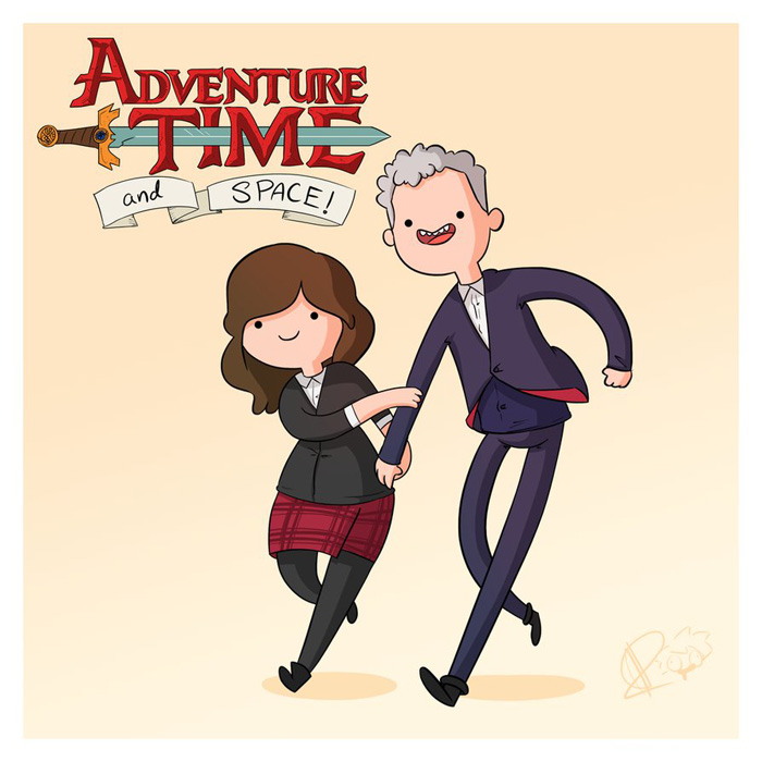 Doctor Who Adventure Time Fan Art