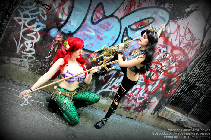 Warrior Ariel & Vanessa Cosplay