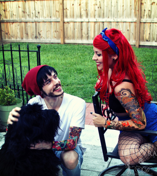 Inked Hipster Ariel & Eric Cosplay
