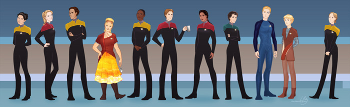 Star Trek: Voyager Genderswap Fan Art