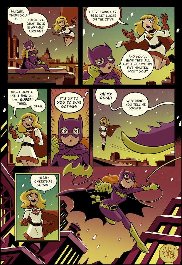 Batgirl And Supergirl Christmas Comics