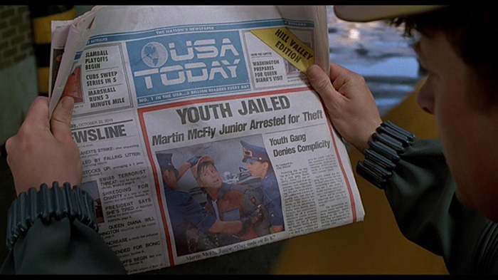 USA Today to Release Back to the Future Paper on Newsstands