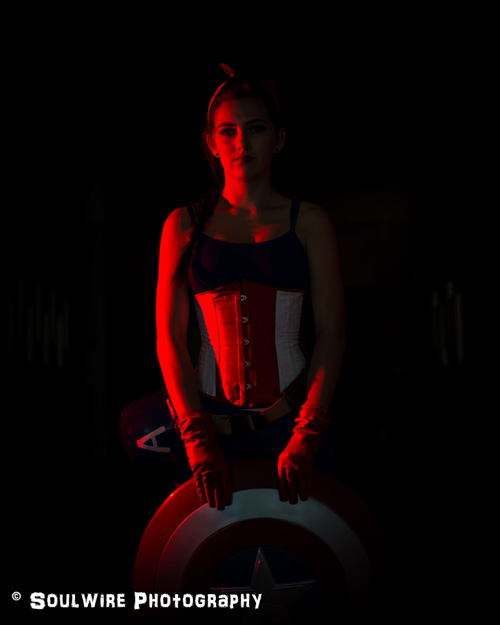 Pinup Captain America Cosplay
