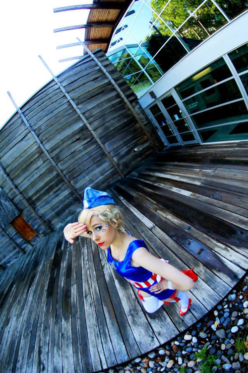 Captain America Pinup Cosplay