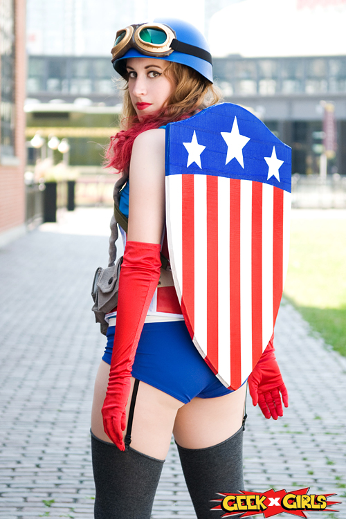 Captain America Pinup Cosplay