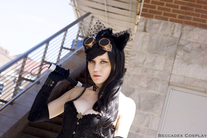 Steampunk Catwoman Cosplay